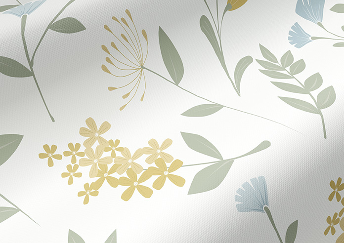 Retro Floral, Yellow Sunset - Twist&Fit Roller Blind - Image 4